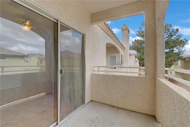 view of balcony