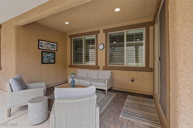 view of patio / terrace with an outdoor hangout area