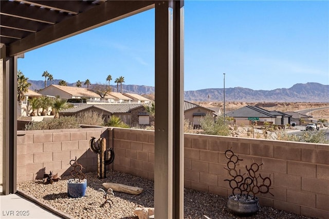 exterior space featuring a residential view