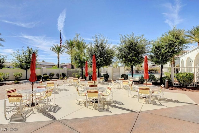 view of patio / terrace with fence