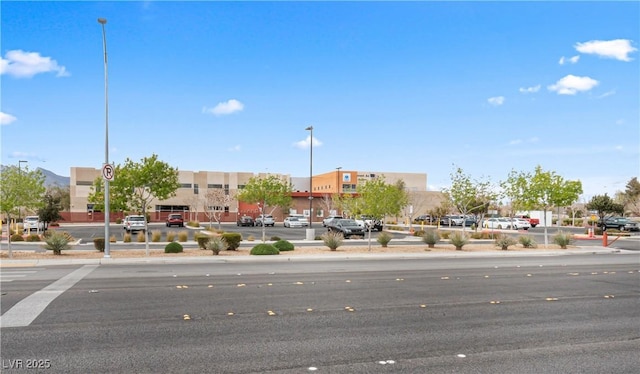 view of street with curbs and sidewalks