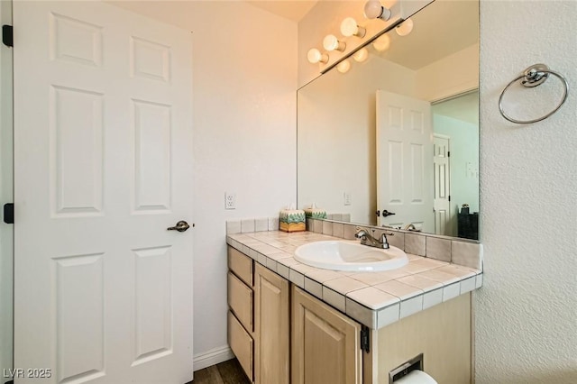 bathroom with vanity