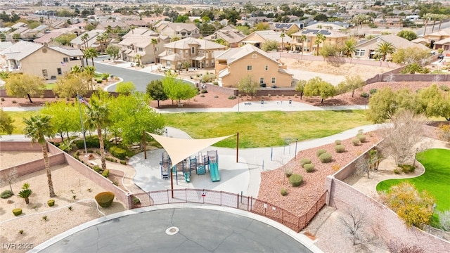 drone / aerial view featuring a residential view