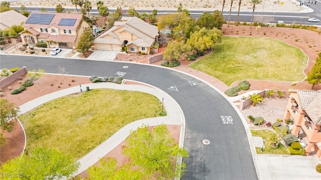 aerial view featuring a residential view