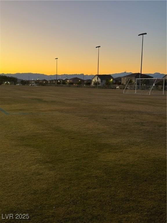 view of property's community with a mountain view