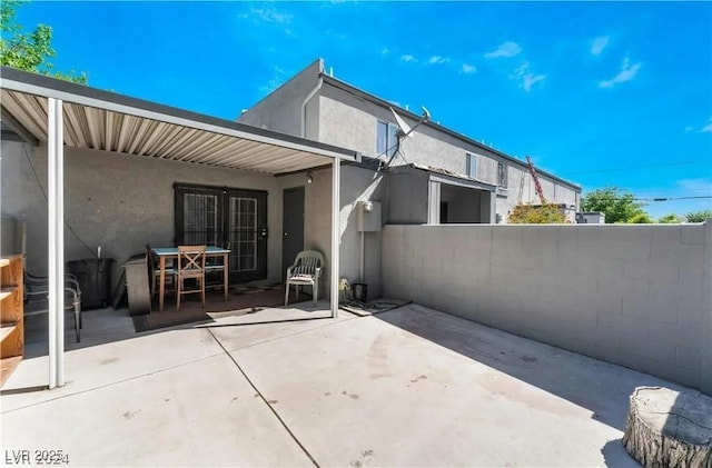 view of patio with fence