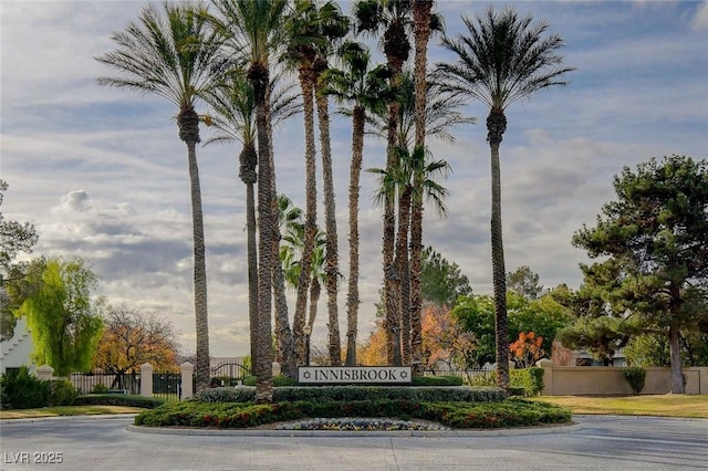 view of building exterior featuring fence