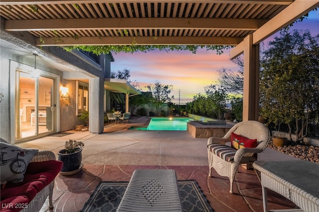 872 Timber Walk Dr, Henderson, NV 89052 - view of patio / terrace featuring an outdoor living space and an outdoor pool