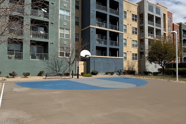 view of sport court with community basketball court