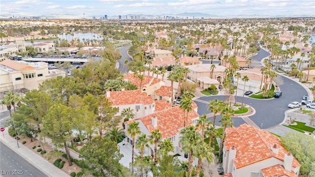 bird's eye view with a residential view