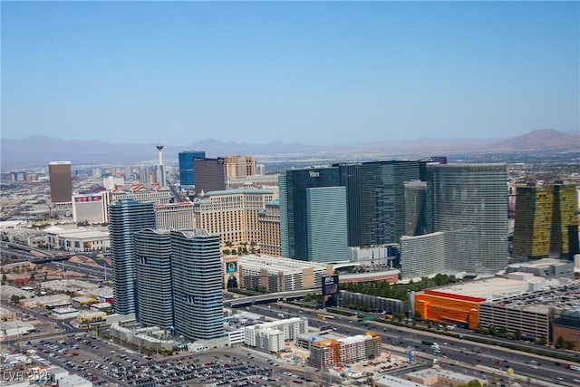 city view with a mountain view