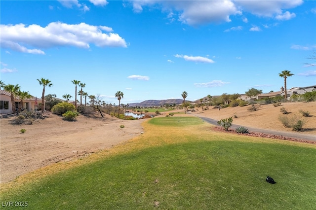 4963 Pensier St, Las Vegas, NV 89135 - view of home's community featuring a mountain view, a residential view, and a lawn