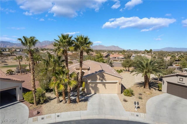 4963 Pensier St, Las Vegas, NV 89135 - drone / aerial view featuring a residential view and a mountain view