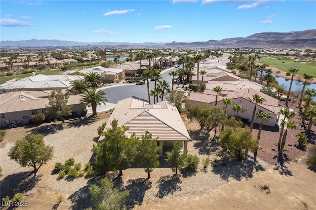 4963 Pensier St, Las Vegas, NV 89135 - aerial view with a water and mountain view and a residential view
