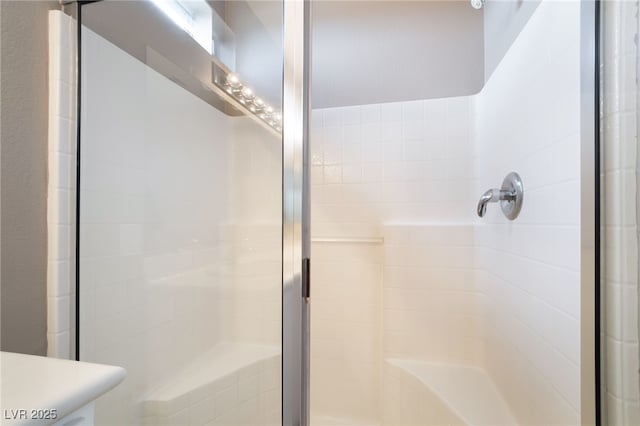 4963 Pensier St, Las Vegas, NV 89135 - full bath featuring a shower stall and vanity