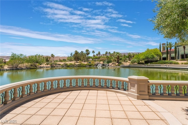 4963 Pensier St, Las Vegas, NV 89135 - exterior space with a water view and a balcony