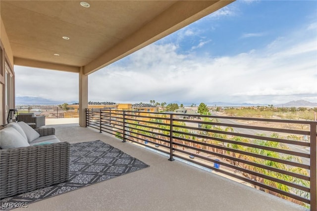 balcony featuring central AC unit