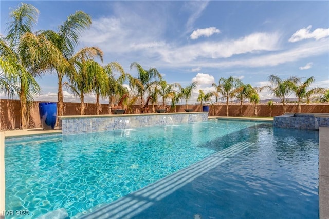 view of pool with a fenced in pool and a fenced backyard