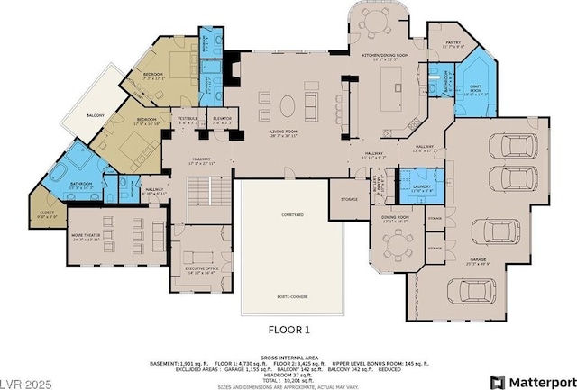 64 Promontory Ridge Dr, Las Vegas, NV 89135 - property floor plan