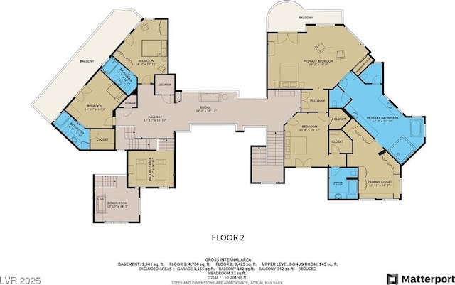 64 Promontory Ridge Dr, Las Vegas, NV 89135 - room layout