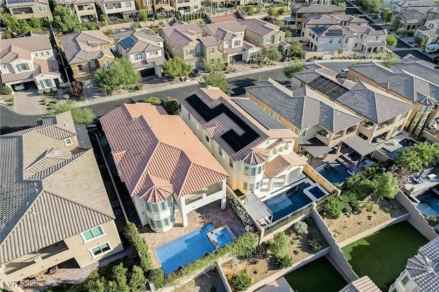 bird's eye view featuring a residential view