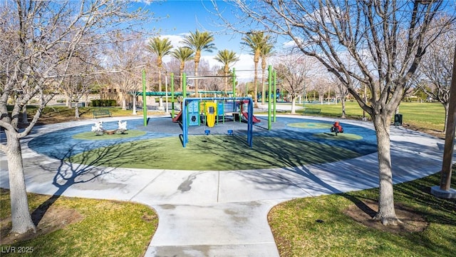 view of community jungle gym