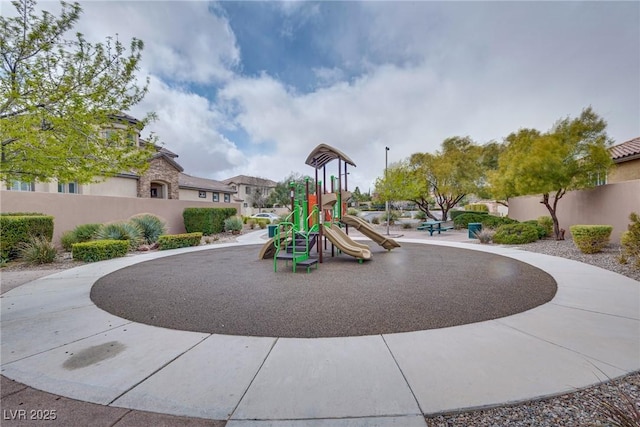 community playground featuring fence