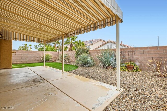 view of patio / terrace with a fenced backyard