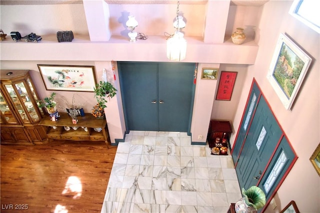 entrance foyer featuring light wood-style floors