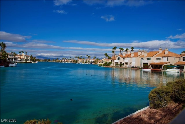 water view featuring a residential view