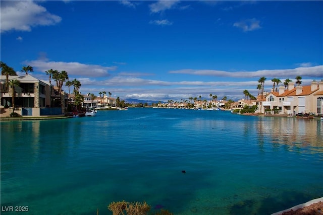 water view with a residential view