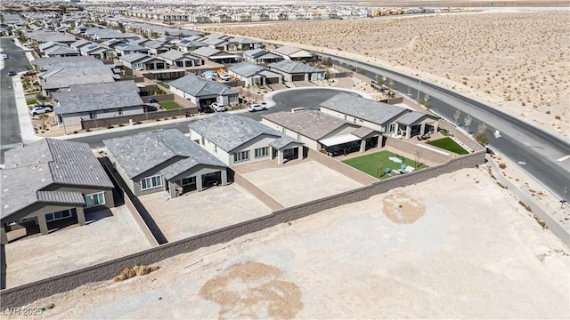 bird's eye view featuring a residential view