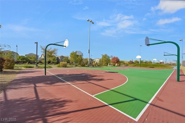 view of sport court with community basketball court