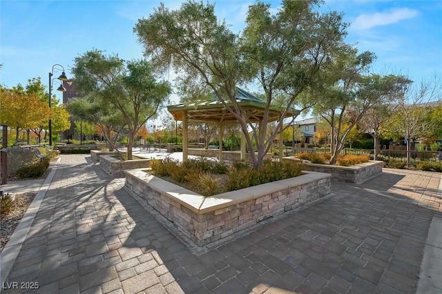 view of home's community featuring a gazebo