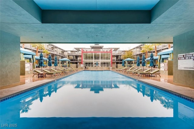 pool featuring a patio