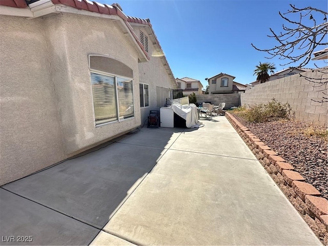 view of patio / terrace with a fenced backyard