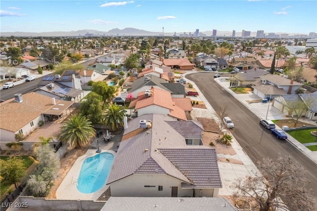 bird's eye view featuring a residential view