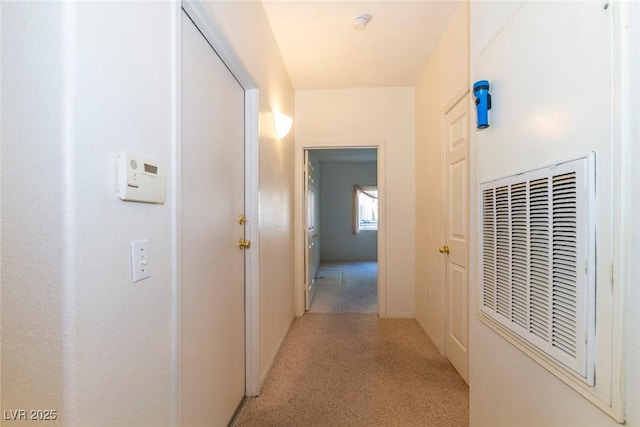 hallway with a heating unit