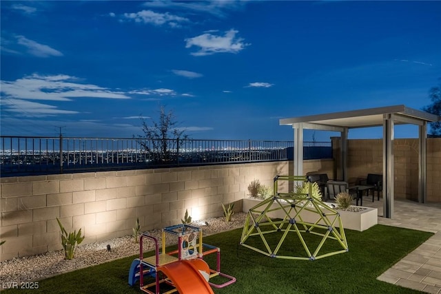 view of patio / terrace with a fenced backyard