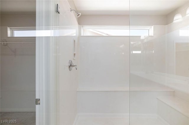 full bathroom with walk in shower