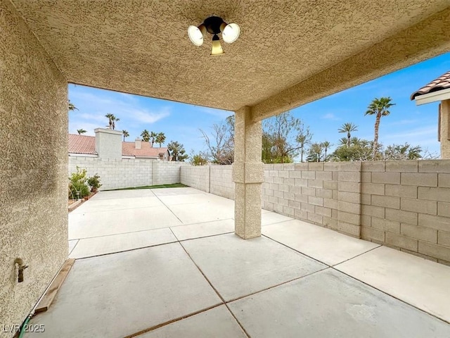 view of patio / terrace with a fenced backyard