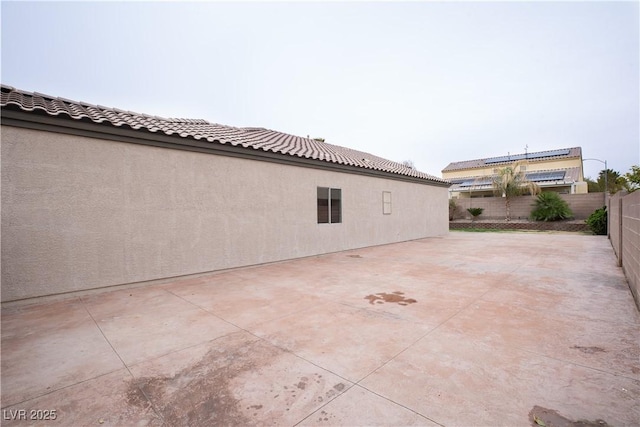 view of patio with fence