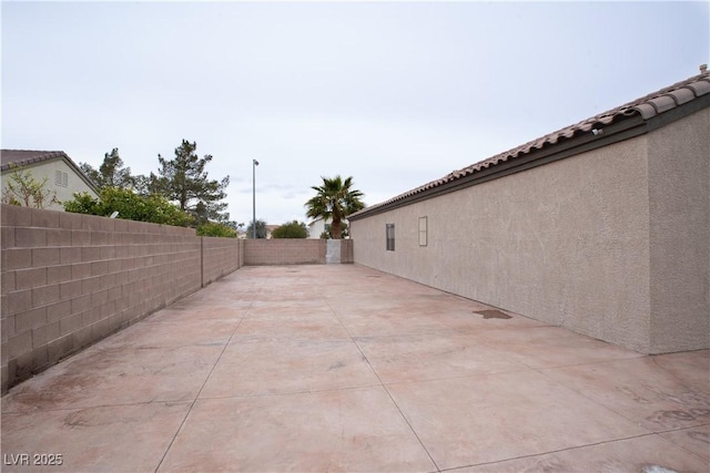 view of patio / terrace featuring a fenced backyard