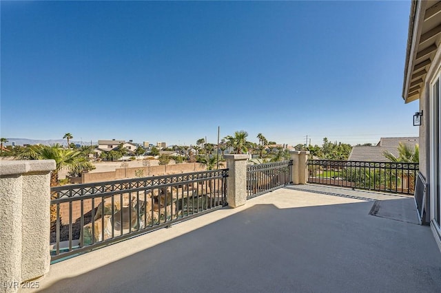 view of patio / terrace with a balcony