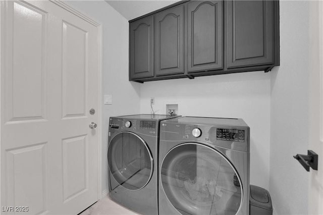 8170 Round Hills Cir, Las Vegas, NV 89113 - laundry room featuring independent washer and dryer and cabinet space