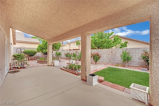 view of patio / terrace with a fenced backyard