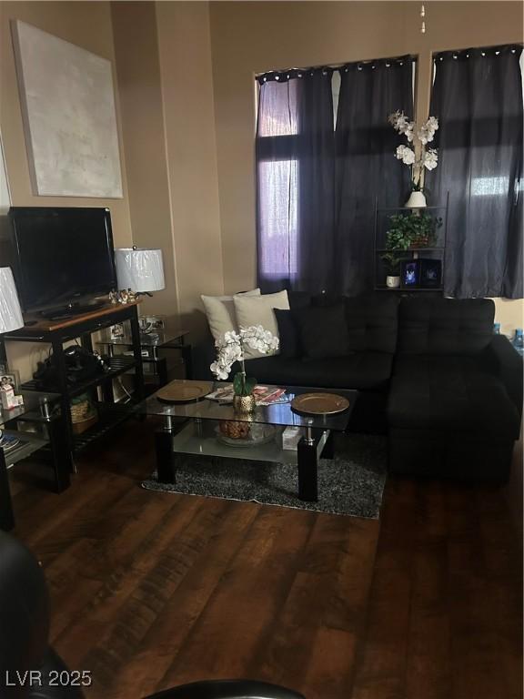 living room featuring wood finished floors