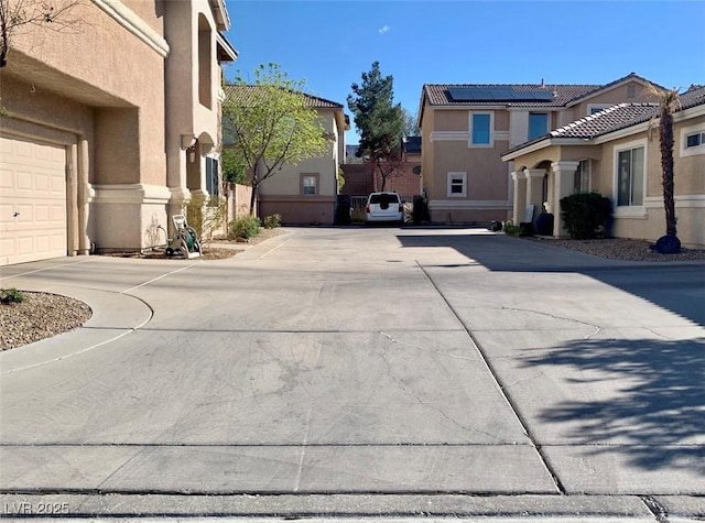 view of street with a residential view