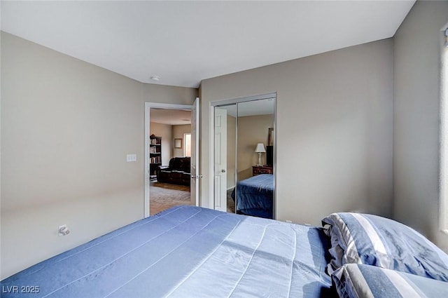 bedroom with a closet