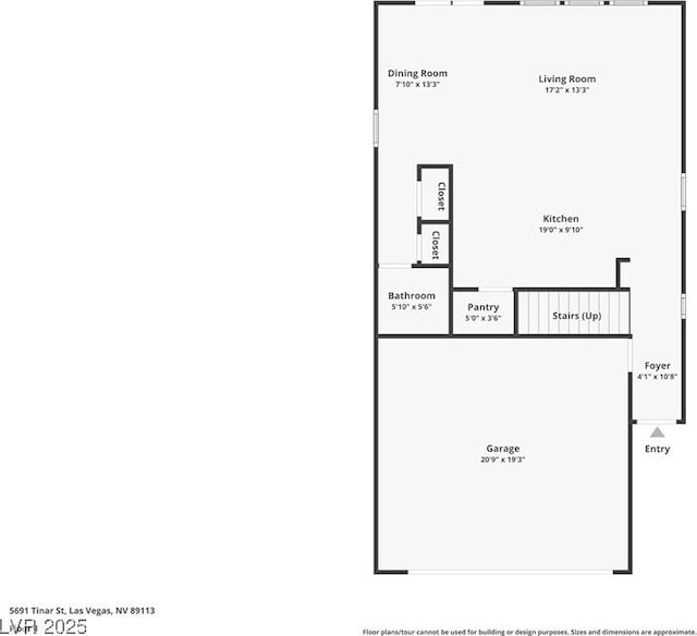 5691 Tinar St, Las Vegas, NV 89113 - home floor plan